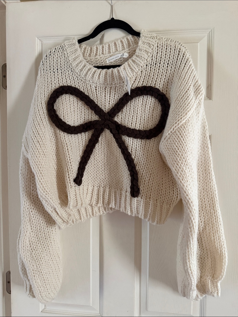 New with tags Altard State m/l bow sweater